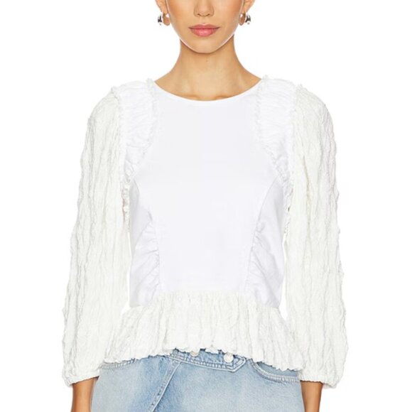 Free People Olivia Top in White Size Medium - Picture 1 of 6